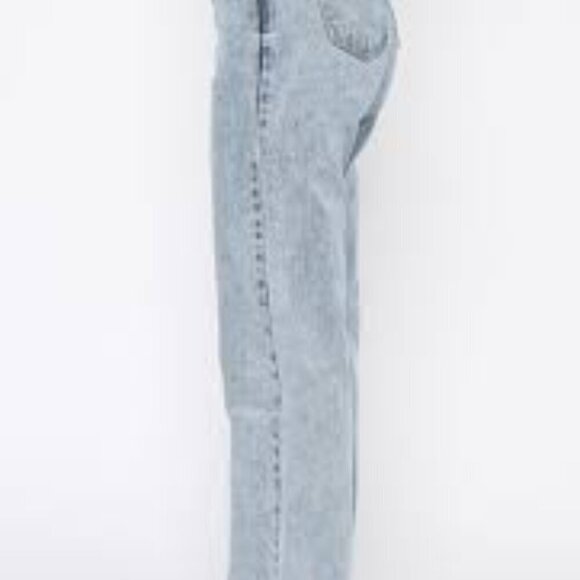 White Fox Small Jeans Acid Wash Straight Leg - Picture 1 of 4